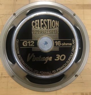 Uk Made Celestion Vintage 30 Guitar Speaker,  16 Ohm