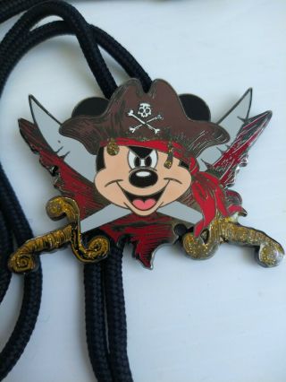 Disney Cast Member Exclusive Pirate Mickey Mouse Lanyard Bolo