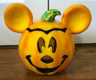 Disney Mickey Mouse Changing Colors Fiber Optic Pumpkin