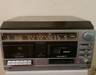 Vintage Realistic Clarinette 117 Turntable,  Am/fm,  8 Track,  And Cassette Player