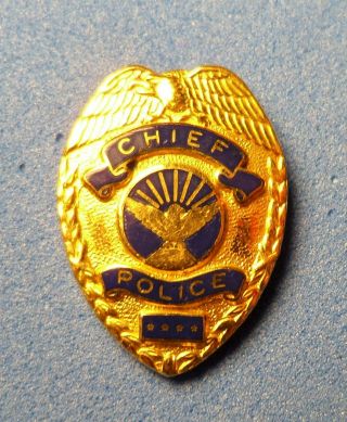 York State Police Chief - Vintage Lapel Pin - Hat Pin - Pinback