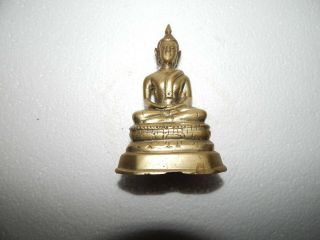 Antique Thai Bronze Buddha With Dhyana Mudra
