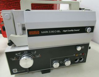 Vintage Eumig Mark S 810 D Regular/super 8mm Sound Movie Projector