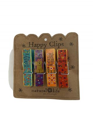 Natural Life Painted Dogs Chip Bag Happy Clips I Love My Dog