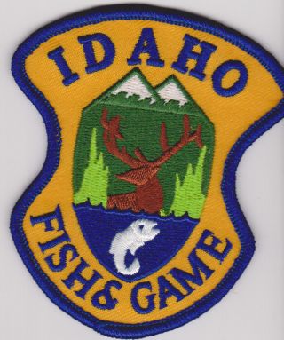 Idaho Fish & Game Conservation Officer Game Warden Biologists Police Patch