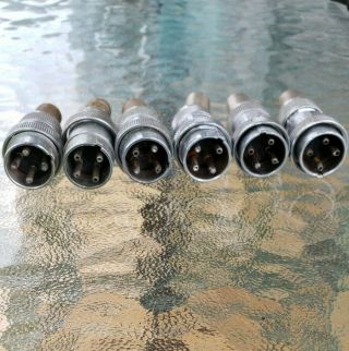 4 Pin AMPHENOL USA 91 - MC4M Plug Vintage NOS male microphone cable connector mike 3