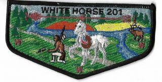 Oa Lodge 201 White Horse S - 22 Flap; Vigil [oap1428]