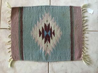 Vintage Native American Indian Hand Woven Rug Wall Hanging