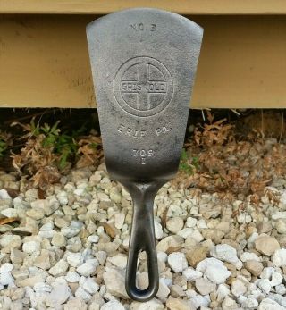 Vintage Griswold Cast Iron Spatula Made From A 3 Skillet 709 I