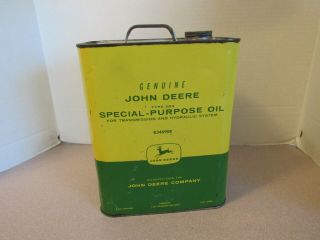 Vintage John Deere 2 Gallon Metal Oil Can R34690r Special Purpose Oil Type 303