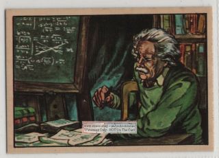 Albert Einstein Theory Of Relativity Physicist Science Vintage Trade Ad Card