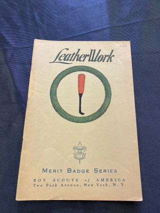 1930’s Boy Scout Merit Badge Book - Leather Work