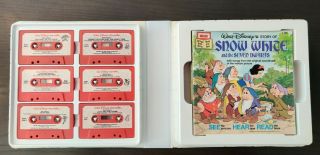 Vintage 1979 Walt Disney Take A Tape Along Cassette and Story Book Set w/Case 2
