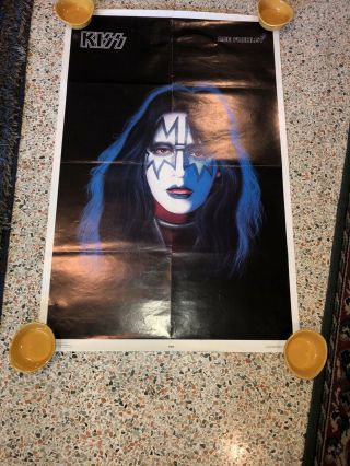 Vintage Kiss Ace Frehley Solo Album Poster Boutwell 1978 Aucoin