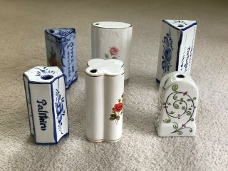 Vintage Porcelain Ceramic Toothpick Holders Collector Bundle Set Of 10