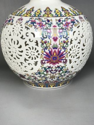 Chinese antiques Handmake Porcelain QIANLONG MARK vase B145 3