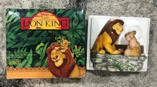 Disney Lion King Schmid Circle Of Life Mufasa Sarabi Simba Porcelain Music Box