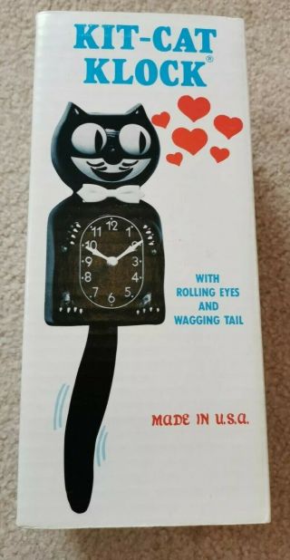 Vintage Kit - Cat Klock 1990 Electric Clock Made In Usa Box And Manuals