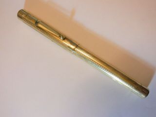 Mabie Todd " Swan " Vintage Gold Filled Fountain Pen Patent 1915
