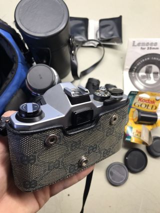 PENTAX Asahi K1000 Camera with Bundle Lense Case Bag Vintage VG 2