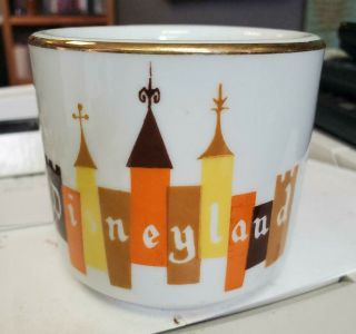Rare 1950s 1960s Disneyland Japan Walt Disney Productions Coffee Mug Cup