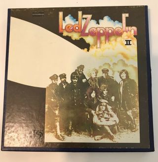 Vintage Led Zeppelin Ii Reel To Reel 3 3/4 Ips Made In Usa By Ampex X8236