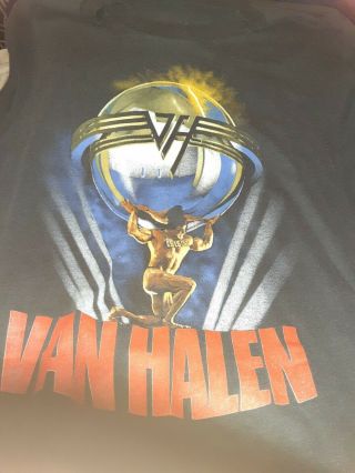 1986 Van Halen 5150 Concert Tour T Shirt Medium L Vintage Soft Thin