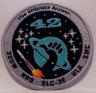 30 Sw Nrol - 42 Booster Atlas V Vafb Usaf Space Patch The Ultimate Answer
