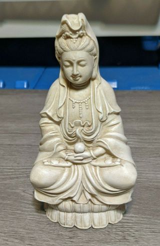 Chinese Seated Goddess Statue,  6 " Figurine Art Sculpture