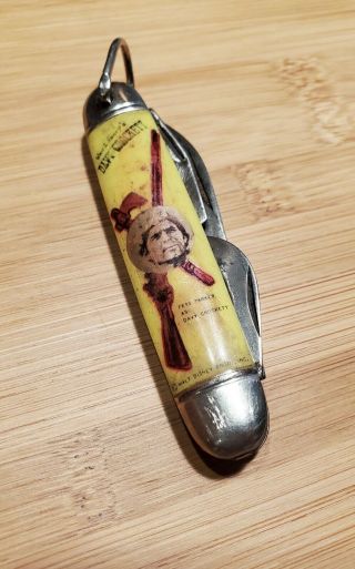 Vintage Walt Disney Productions Davy Crockett Pocket Knife (1950s Imperial 3.  5 ")