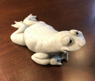 Quarry Critters - Frankie The Frog Figurine - Second Nature Design 2000