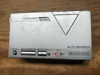 Vintage Toshiba Kt - As10 Portable Cassette Player Am/fm Radio Stereo