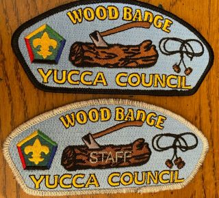 Yucca Council Wood Badge Staff And Participant Patch Set Of 2 Patches
