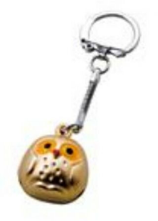 Japanese Key Ring Japan Chain Holder Netsuke Nippon Owl Bell F275