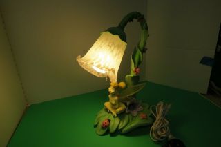 Disney Tinker Bell Table Lamp Hampton Bay Model 445994 W/Bulb 1 Flaw 3