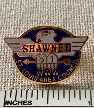 Nos Oa Shawnee Lodge 51 Order Of The Arrow Hat Pin Www Bsa Boy Scout Camp