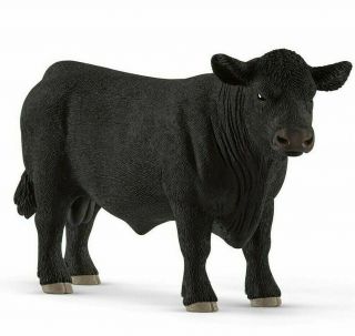 Schleich 13879 Black Angus Bull Farm Animal Model Toy Figurine 2019 - Nip