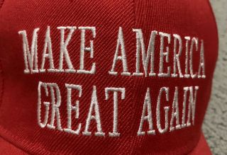 Donald Trump Make America Great Again MAGA USA Flag Patch Red Adjustable Hat Cap 2