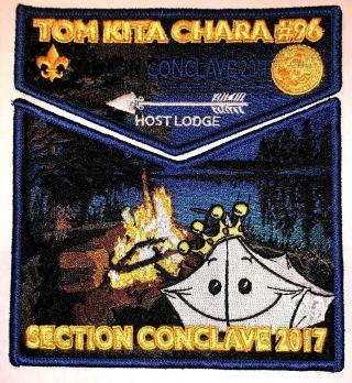 Tom Kita Chara Host Lodge 96 2017 Conclave C - 1b Blue Border 2 Piece Flap Set