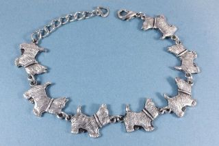Adjustable Norwich Terrier Dog Breed Bracelet Antique Silver Plated