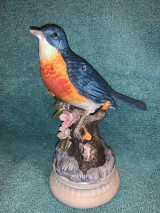 Vintage Jasco Porcelain Blue Bird Figurine