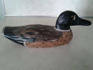 Heritage Vintage Wood Decoy Hand Carved Duck