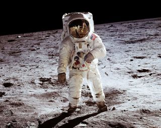 Apollo 11 Buzz Aldrin On The Moon 8x10 Silver Halide Photo Print