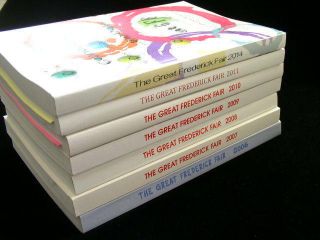 7 Great Frederick Fair Premium List Books 2006 - 2011 & 2014
