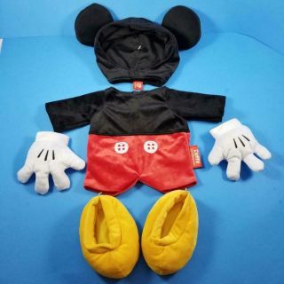 Disney Parks Duffy Bear Mickey Mouse Costume 17 " Plush Outfit Clothes