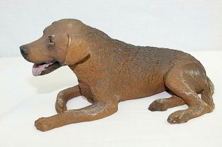 Vintage Dog Statue Chesapeake Bay Retriever Brown