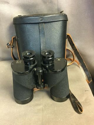 Vintage Bausch & Lomb 7 X 50 Binoculars With Case Marked Cfs