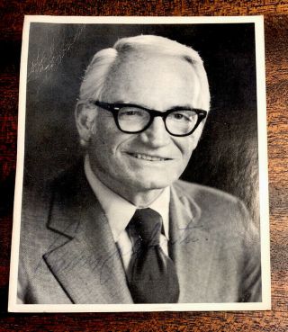 Very Old U.  S.  Senator Barry Goldwater Signed Photo 1970s Arizona