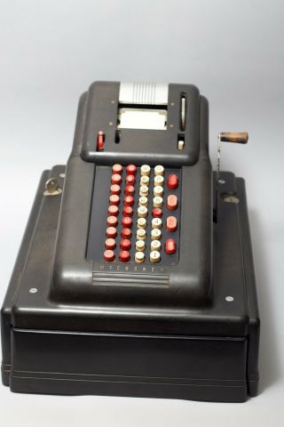Vintage McCaskey Victor 1930 ' s Cash Register With Key MCR29 Black 2