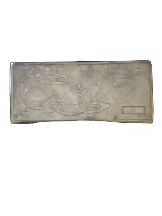Vintage Silver Cigarette Case From China